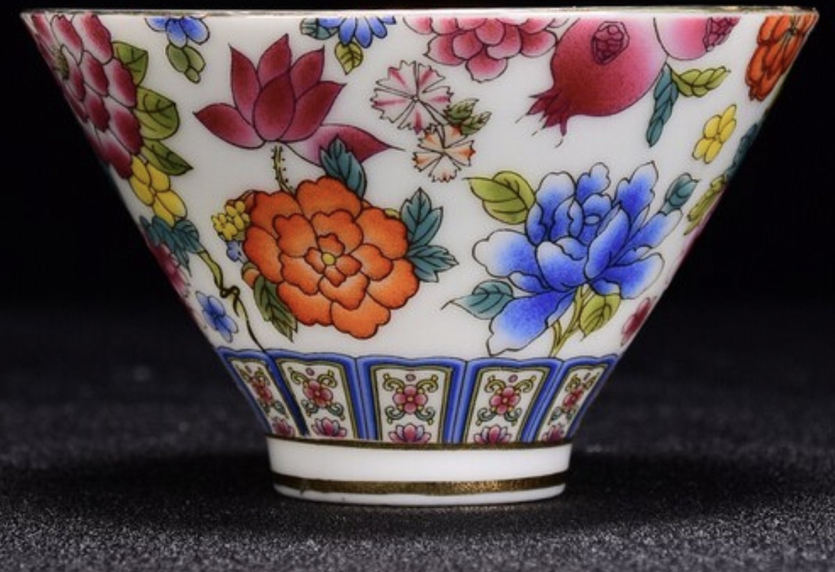 BIUDECO Keramische Theekopjes Set Van 4 Chinese Theemokken Decoratieve