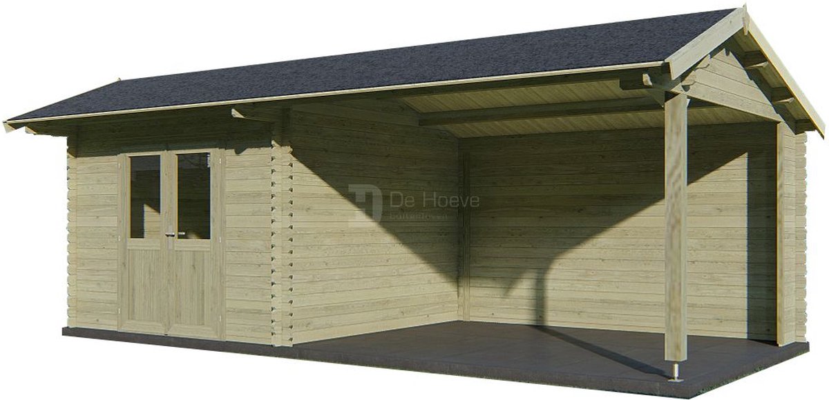 Outdoor Life Blokhut Maribel Groen Geïmpregneerd 680 x 300 cm