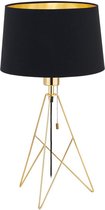 EGLO design Camporale - Tafellamp - 1 Lichts - Ø300mm. - Messing - Zwart, Goud