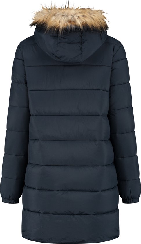 YFFUSHI Warme jas met capuchon voor dames, lange mouwen, fleece gevoerde winterjas, modieuze winterparka, bovenkleding, Rood, XXL