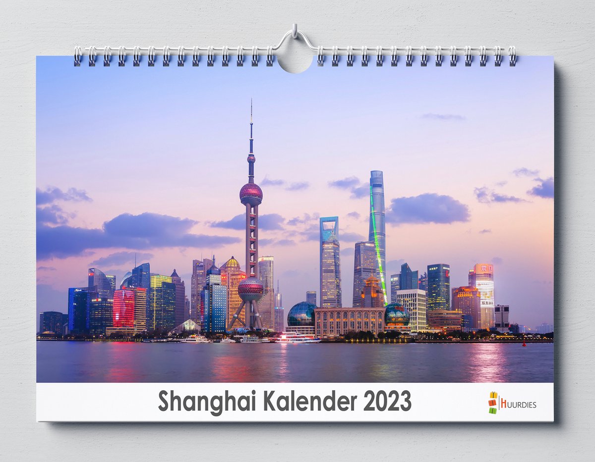Shanghai kalender 2023 | 35x24 cm | jaarkalender 2023 | Wandkalender 2023