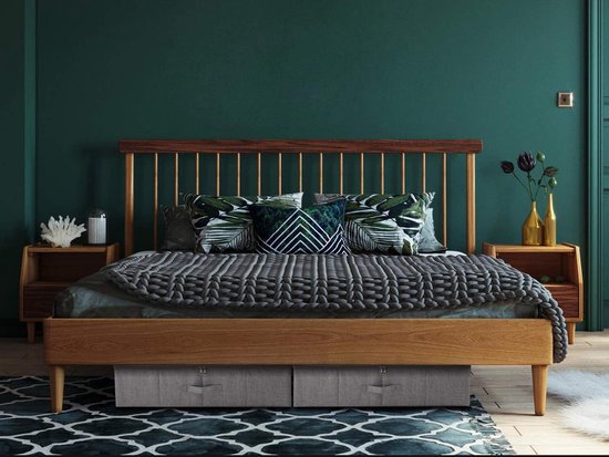 Opvouwbare Opbergdozen Voor Onder Het Bed - 2 Stuks - 15 Cm Hoog Platte Opbergkisten Onderbedcommode Deksel En Handvat Dekens Kleding Dekbedden Speelgoed Schoenen