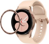 Strap-it Bezel ring tijd - Randbeschermer geschikt voor Samsung Galaxy Watch 4 40mm - cherry goud