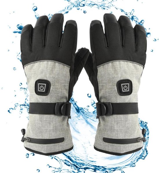 KEMIMOTO Verwarmde winterhandschoenen met 2500 mAh batterij voor skiën, motorfietsen en outdooractiviteiten