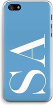 Gepersonaliseerd - Case Company® - Hoesje geschikt voor iPhone 5 / 5S / SE (2016) hoesje - Monogram N°2 - Soft Cover Telefoonhoesje - Bescherming aan alle Kanten en Schermrand