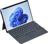 Tablet Hoes geschikt voor Microsoft Surface Pro 8 - Bluetooth Toetsenbord Cover - Met touchpad en toetsenbord verlichting - Zwart