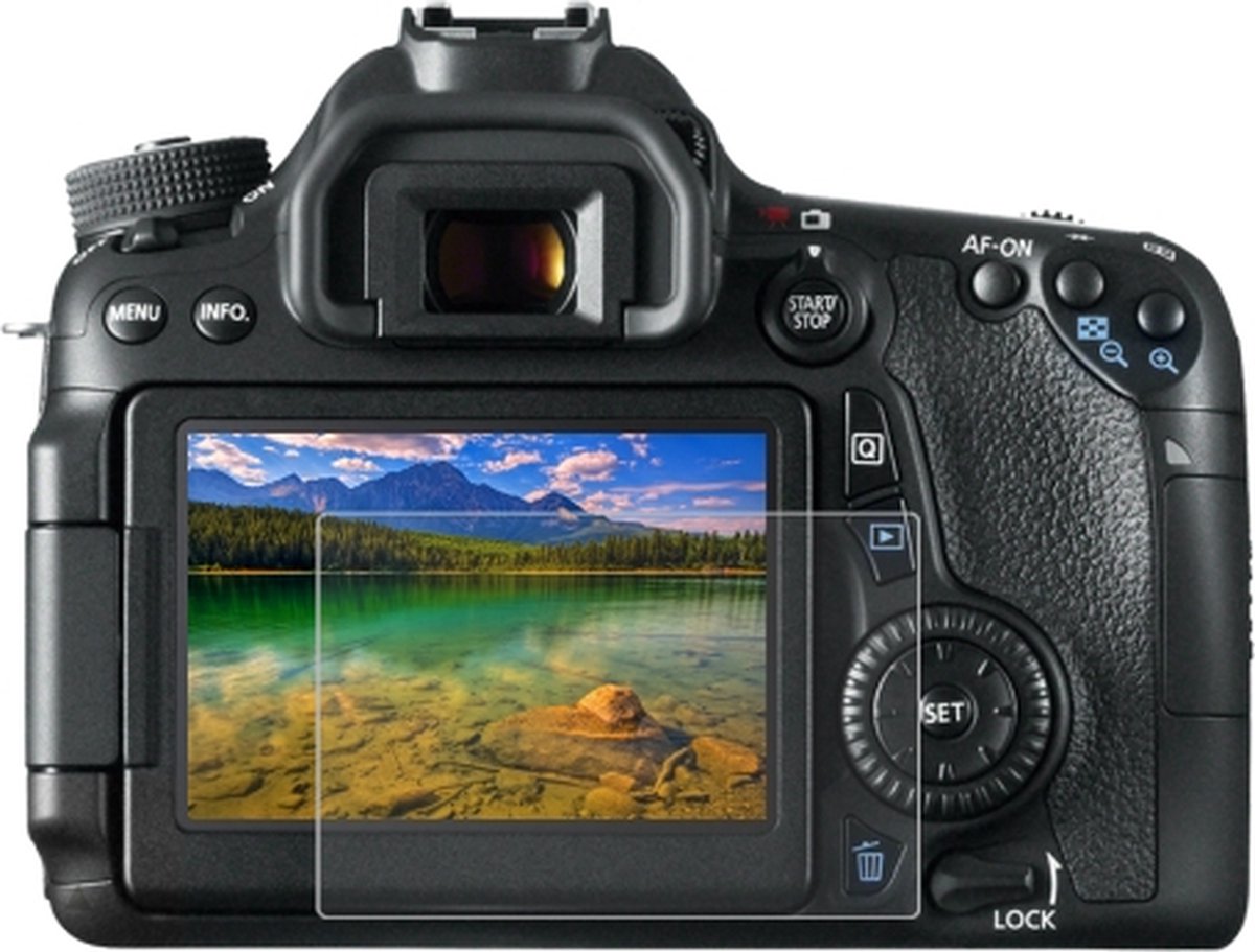 PULUZ 2.5D 9H gehard glasfolie voor Canon 650D, compatibel met 80D / 70D / 77D (9000D) / 800D (X9I) / 700D (X7I) / 750D (X8I) / 760D (8000D) / XC10 / XC15 / 7D2, Pentax Q1 / K-S1 / Q10 / Q7, Panasonic ZS35, Nikon V1 - Merkloos