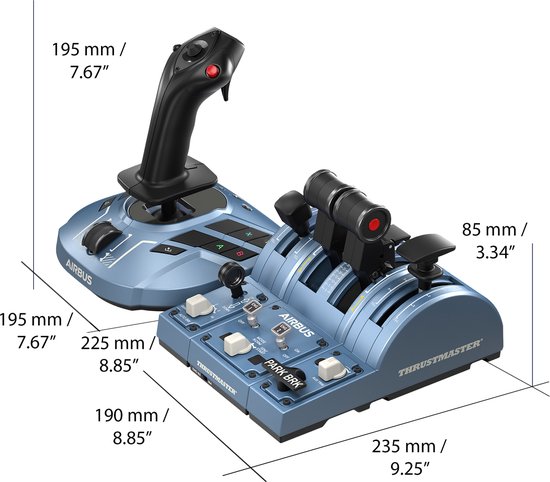 Thrustmaster TCA Captain Pack X - Flight Control Systeem - Joystick en throttle-quadrant - voor PC, Xbox Series X|S