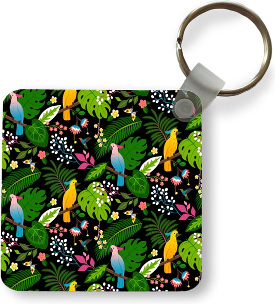 Papegaai sleutelhanger ara sleutelhanger vogel sieraden glas cabochon