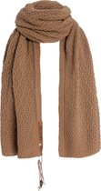 Écharpe tricotée Luna Knit Factory - Snood - Châle - Nude - 200x50 cm - Y compris épingle décorative