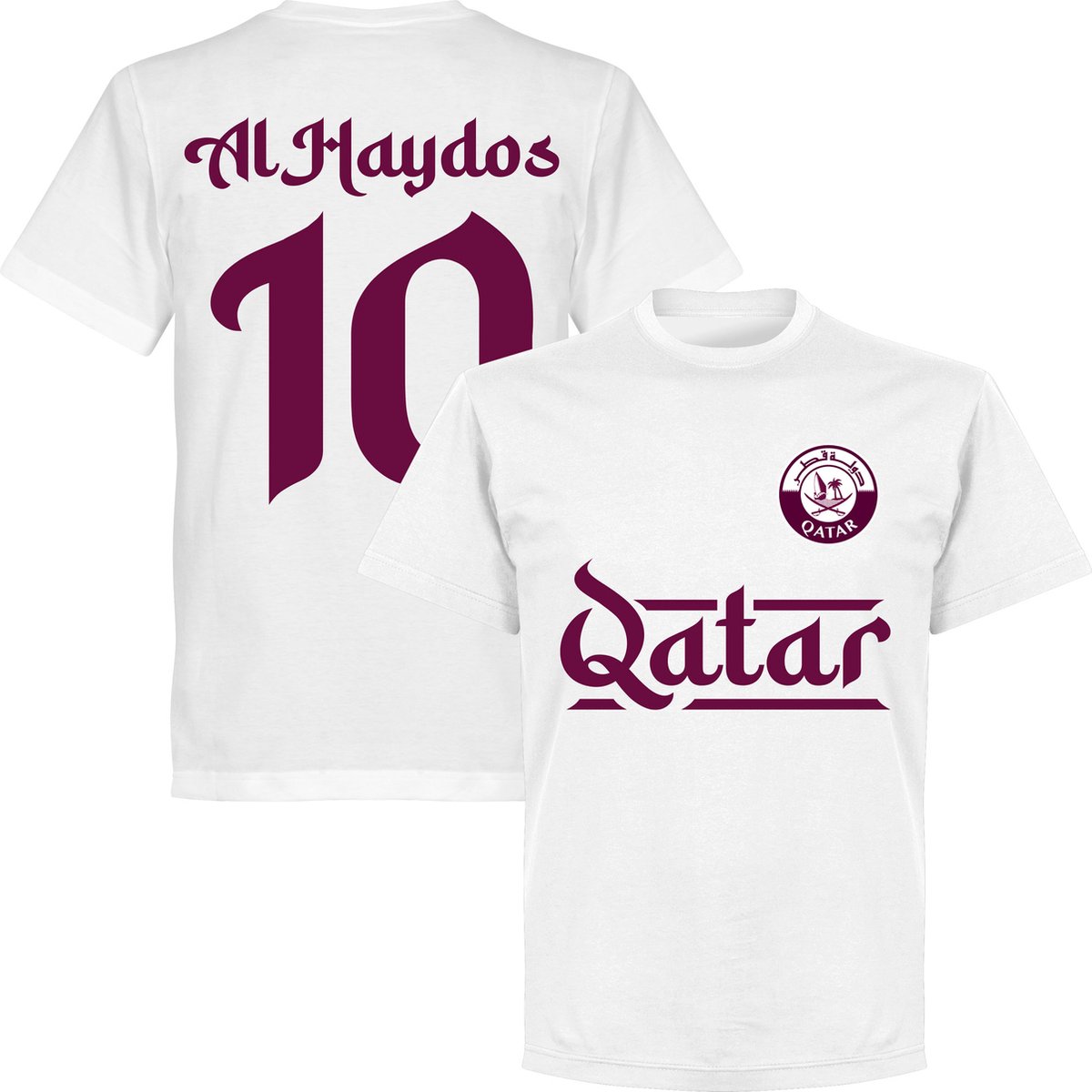 Qatar Al Haydos 10 Team T-shirt - Wit - 4XL