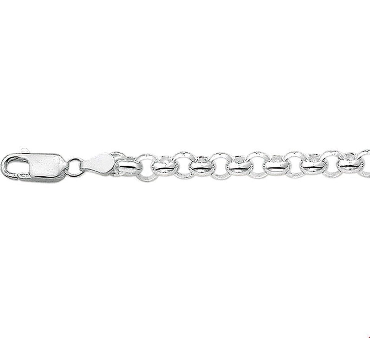 The Jewelry Collection Ketting Jasseron 4,5 mm - Zilver