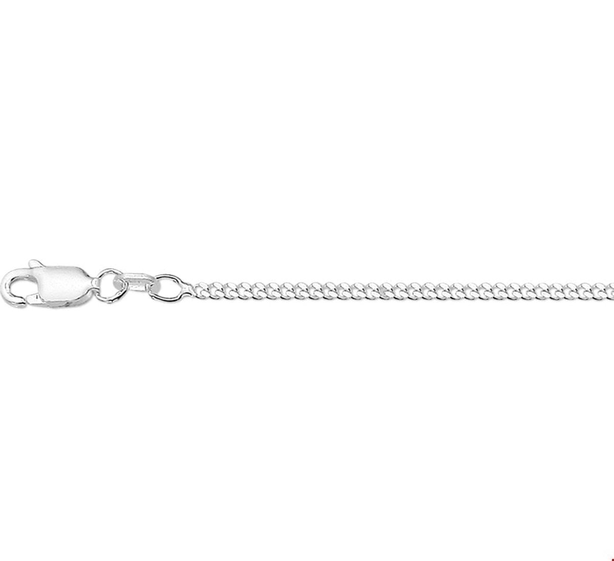 Zilveren Collier gourmet 2 1017060 90 cm
