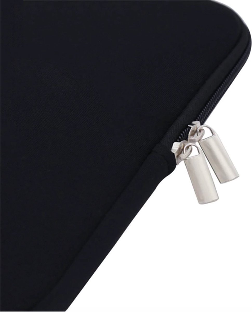 Laptop Soft Sleeve (Laptophoes) | 13 inch | Zwart | (spat) Waterdicht | Schokbestendig | Neopreen | Laptophoezen — afbeelding 4