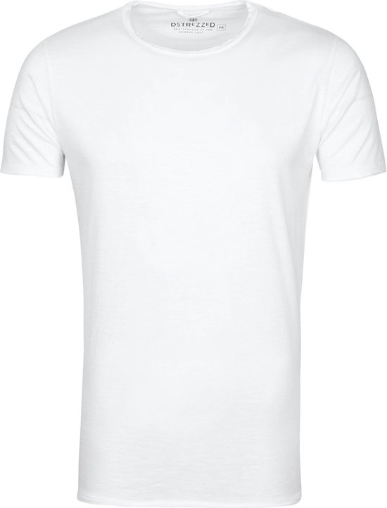 Dstrezzed - Mc Queen T-shirt Wit - Heren - Modern-fit