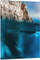 WallClassics - Drapeau - Plongeur sous- Water - Photo 80x120 cm sur drapeau polyester