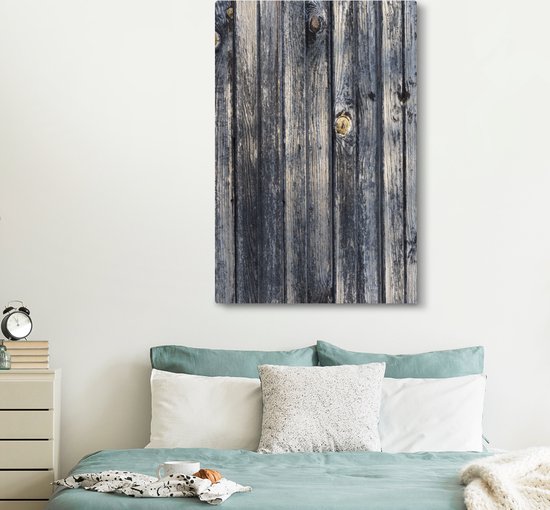 Tableau sur toile Fond avec structure en planches - 120x180 cm - Décoration murale XXL
