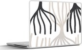 Laptop sticker - 12.3 inch - Lijn - Pastel - Abstract - Patronen - 30x22cm - Laptopstickers - Laptop skin - Cover