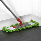 4 x Vervangende Vloerwisserhoes-Chenille Microfiber Wisserhoes voor een grondige reiniging van uw woonruimte (04 stuks - blauw / roze / geel / groen)