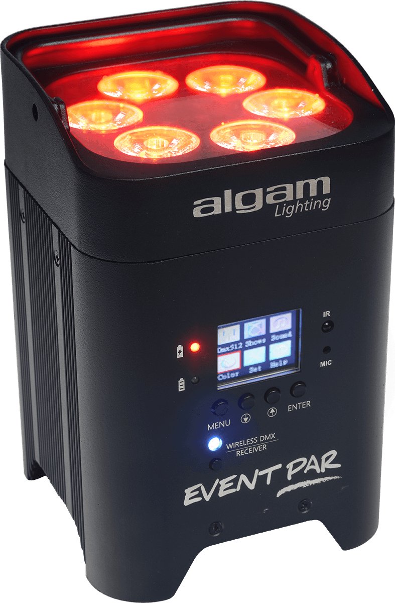 Accu Verlichting RGBWAUV Algam lighting Eventpar 6 x12W