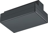 Connecteur d'alimentation sur rail de tension avec changeur de phase - Trion Dual - 2 phases - Zwart mat