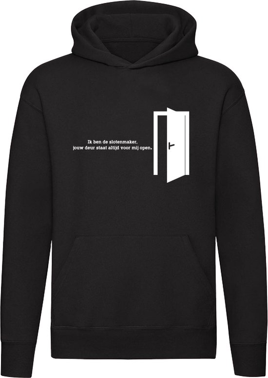 Foto: Slotenmaker hoodie deur staat altijd open trui unisex