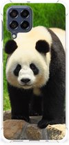 TPU Siliconen Hoesje Geschikt voor Samsung Galaxy M53 GSM Hoesje met doorzichtige rand Panda