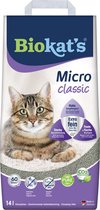 Biokat's Micro Classic - 14 Liter - Kattenbakvulling - Kattengrit - Klontvormend - Zonder geur