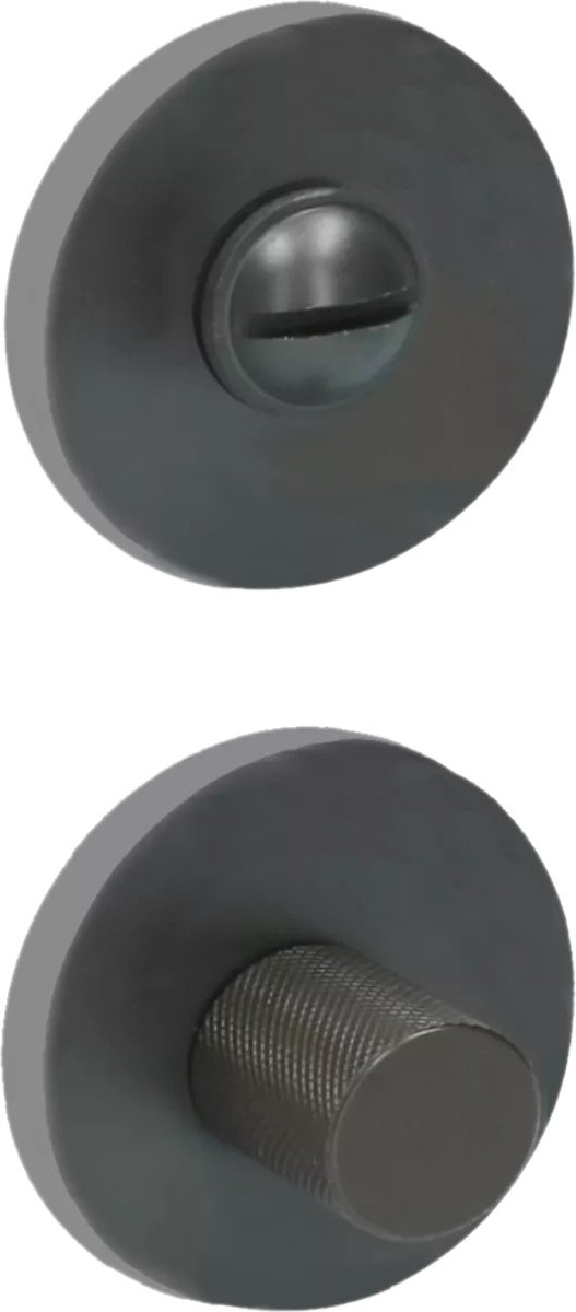 Quincalux toiletgrendel LAUSANNE 6-8mm +rozet donker brons
