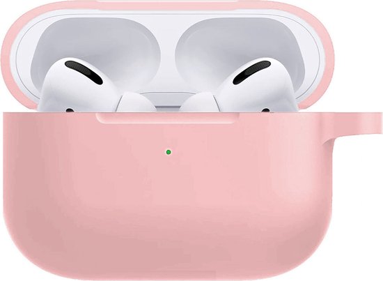 Hoesje Geschikt voor AirPods Pro 2 Hoesje Siliconen Case Hoes - Hoesje Geschikt voor Apple AirPods Pro 2 Case - Lichtroze