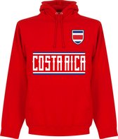 Costa Rica Team Hoodie - Rood - XL