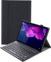 Hoes Geschikt voor Lenovo Tab P11 Plus Hoes Toetsenbord Hoesje Keyboard Case Cover - Hoesje Geschikt voor Lenovo Tab P11 Plus Hoes Toetsenbord Case - zwarte