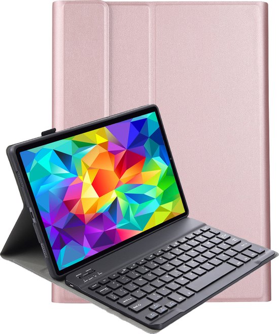 Housse de clavier pour Samsung Galaxy Tab A 10.1 2019 - Or rose | bol.com