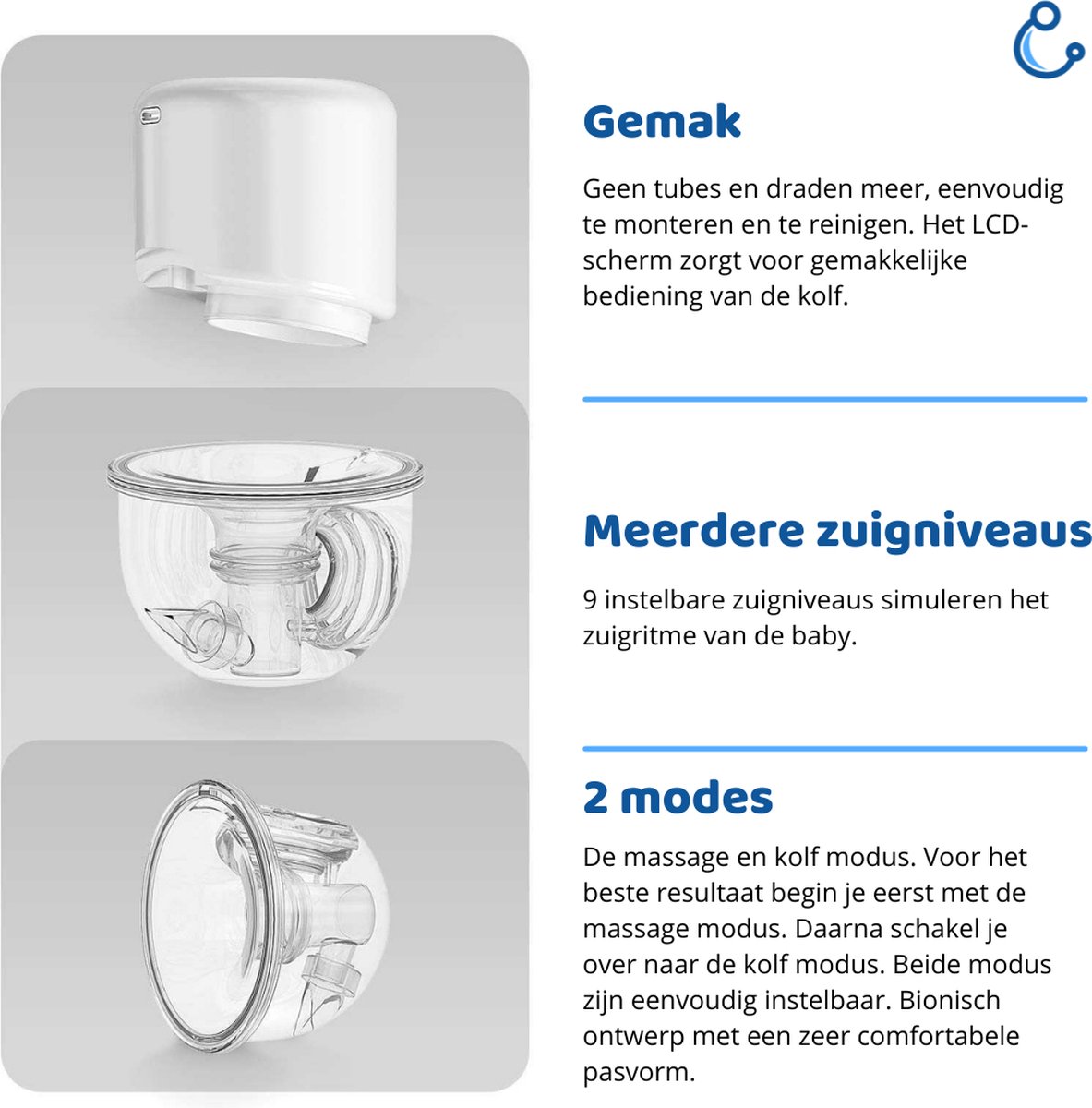 Tire-lait électrique sans fil Kolvy® Max - Double - Dispositifs de