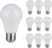 V-TAC - Mega Voordeelpack - 10x E27 LED Lampen - 8,5 Watt 806 Lumen - 4000K Daglicht wit - Vervangt 25 Watt - A60 lamp