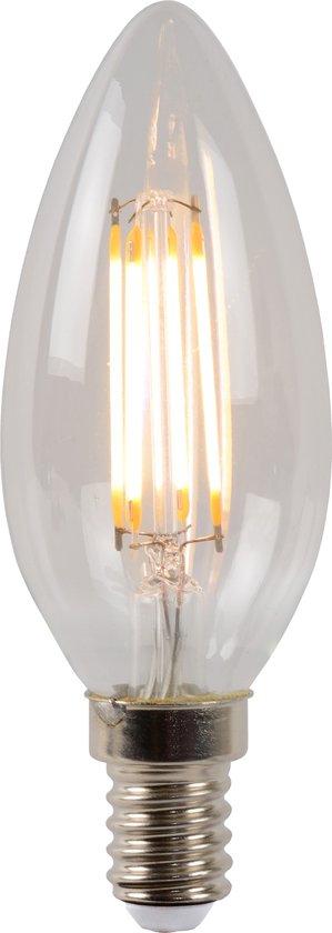 Lucide LED BULB - Lampe à filament - Ø 3,5 cm - LED Dim. - E14 - 1x4W 2700K - Transparent