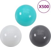 vidaXL Balles de jeu pour piscine pour bébé 500 pcs Multicolore