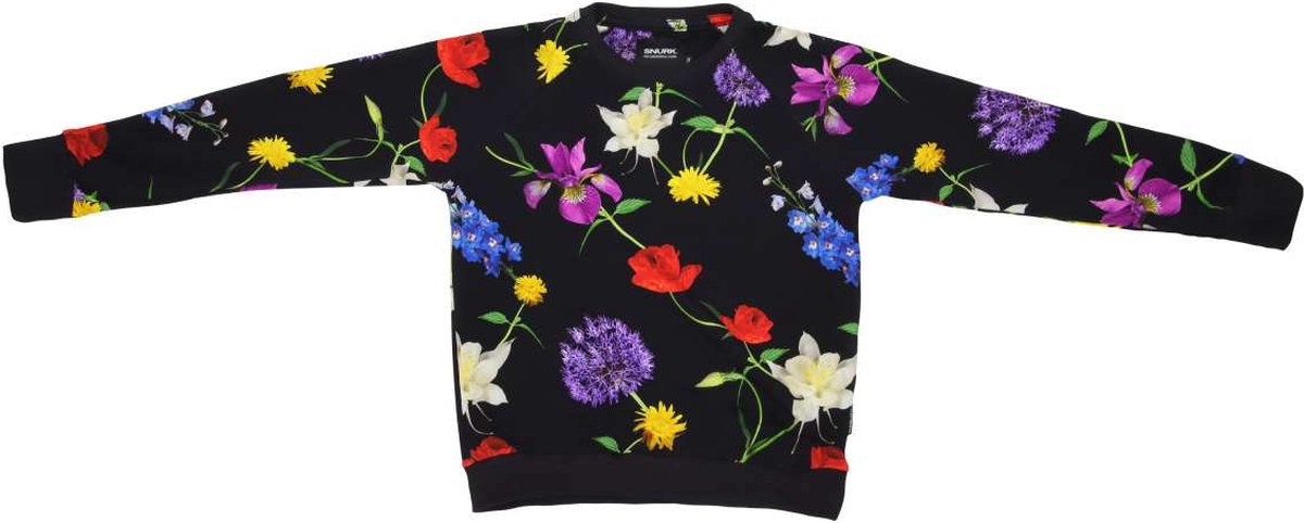 Snurk - Bouquet Black Sweater - Maat: 110-116