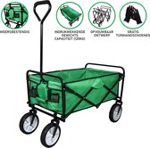 Bolderkar - Opvouwbaar - 98x53x113 cm - Gewichtscapiciteit 70 kg – GRATIS tuinhandschoenen – waterafstotend - transportkar tuinkar