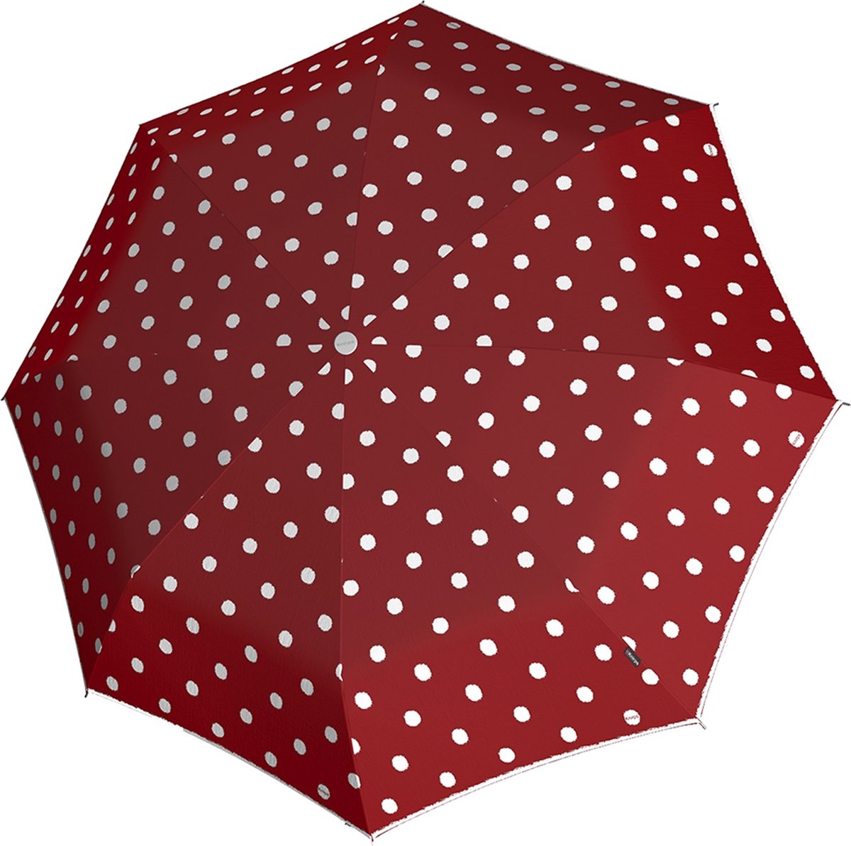 Knirps T.760 Stick Automatic Paraplu dot art red