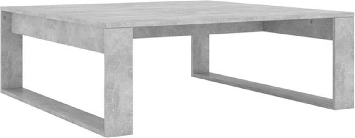 vidaXL Salontafel 100x100x35 cm bewerkt hout zwart - Tafels | Salontafels