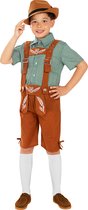 FUNIDELIA Oktoberfeest Kostuum Voor voor jongens - Maat: 122 - 134 cm - Bruin