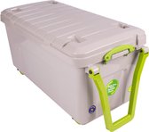Really Useful Box recycled opbergkoffer op wieltjes 16 liter, grijs