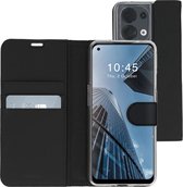 Accezz Hoesje Geschikt voor Oppo Reno 8 5G Hoesje Met Pasjeshouder - Accezz Wallet Softcase Bookcase - Zwart