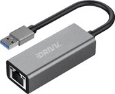 Conduite Adaptateur USB vers Ethernet - 10/100/1000 MBps - Grijs