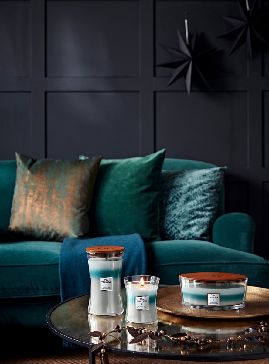 WoodWick Trilogy Icy Woodland Ellipse Jar