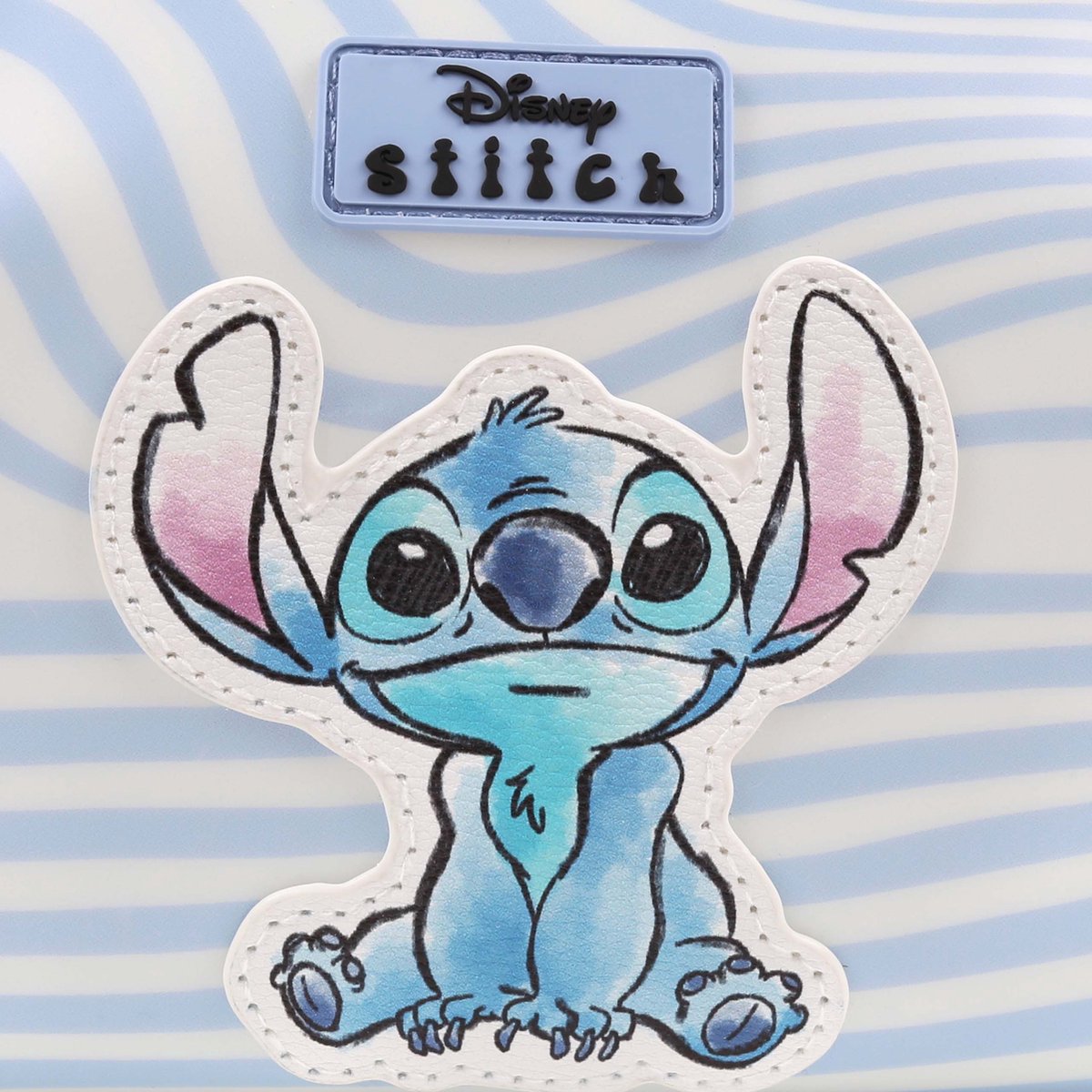 DISNEY Stitch - Trousse de maquillage carrée zippée en caoutchouc