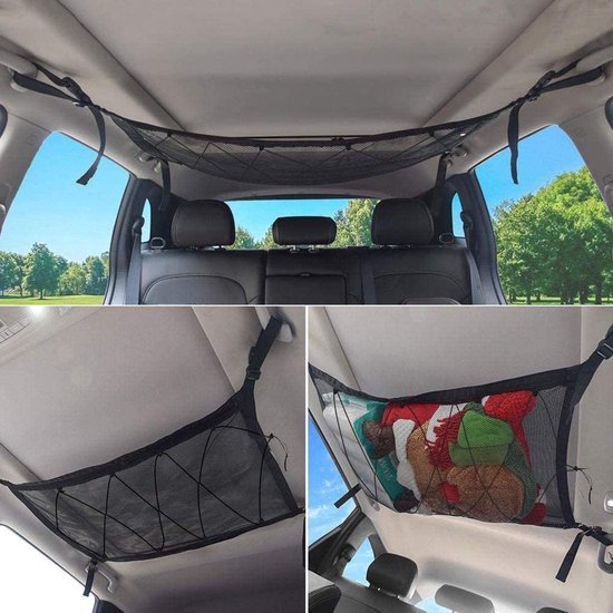 Auto Plafond Cargo Net - Mesh Auto Dak Opslag Organizer - Interieur