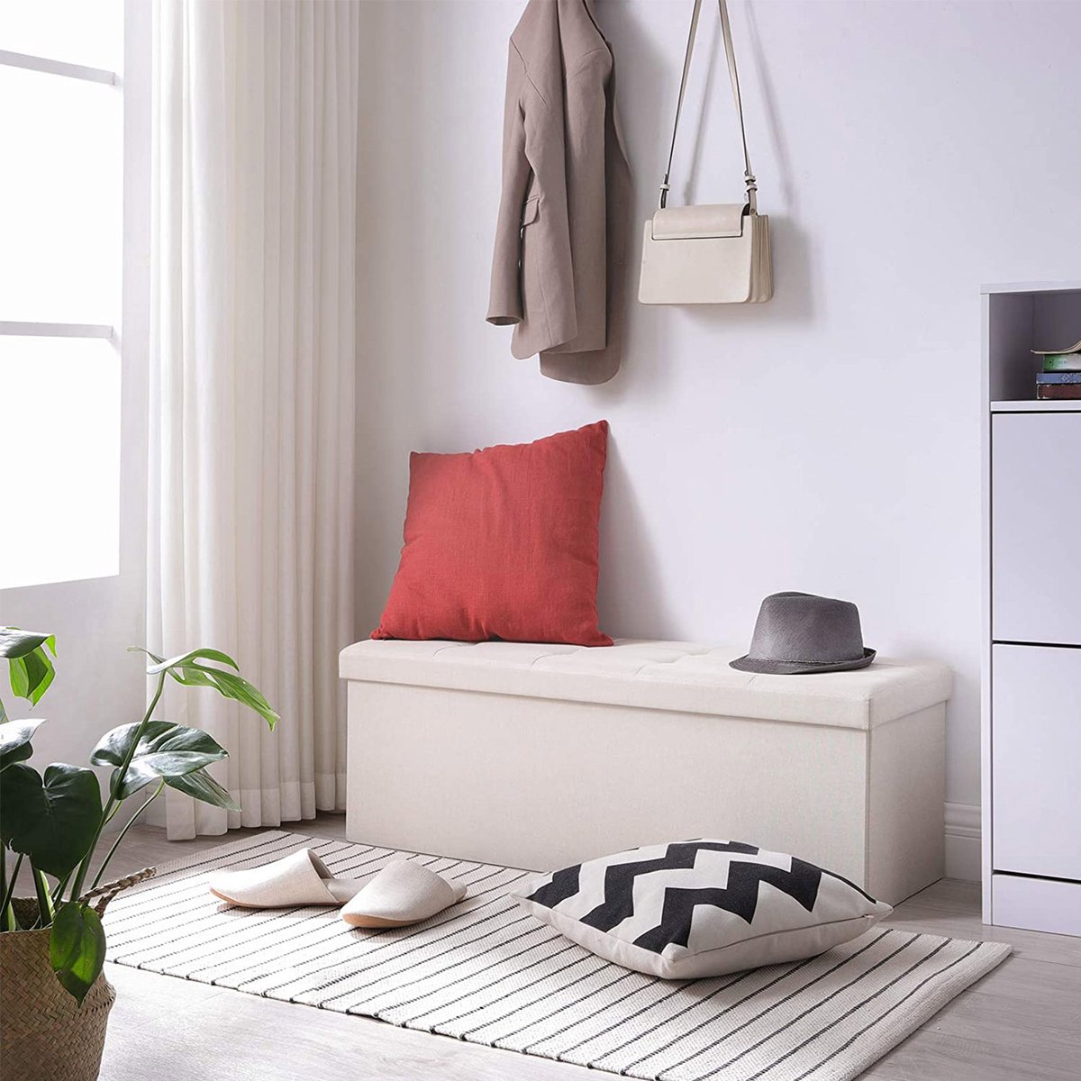 Banc Signature Home Courchevel - banquette avec rangements - banquette ...