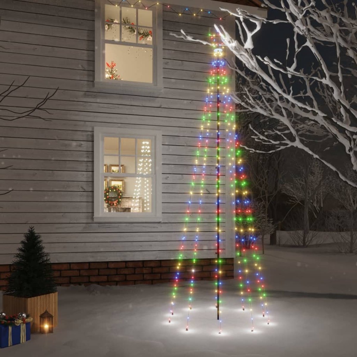 Prolenta Premium - Kerstboom met grondpin 310 LED's meerkleurig 300 cm